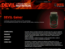 Tablet Screenshot of devilnutrition.ro